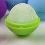 single football design silicone ice mold