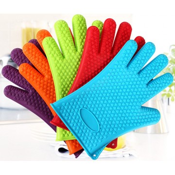 Kichen oven silicone gloves