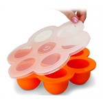 7 cavity round shape silicone ice cube tray