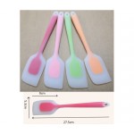 mixed 2 colors design transparent silicone spatula